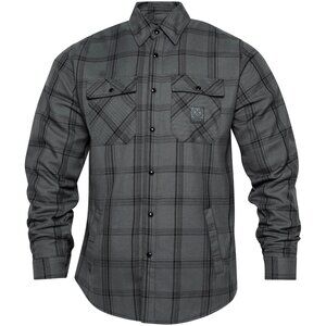 NWT Dixxon Dakota Gray Plaid Sherpa Lined Flannel Jacket